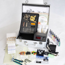 Kit de tatuagem profissional completo com 2 armas de tatuagem